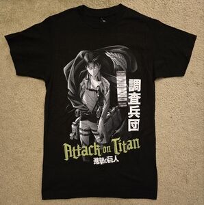 Hot Topic Black Attack on Titan Tee